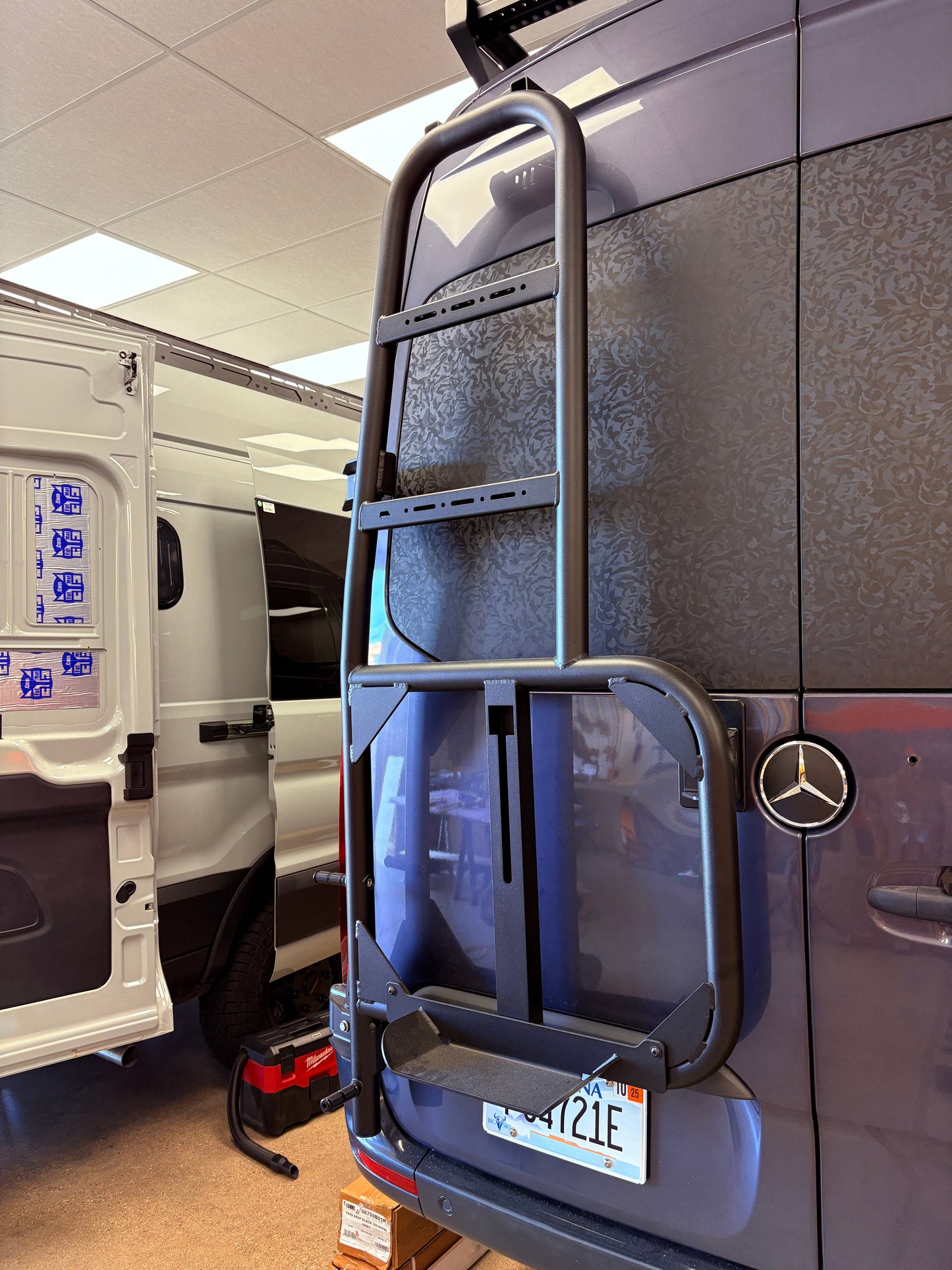 Rover Vans Tire Carrier & Ladder Combo for Mercedes Sprinter