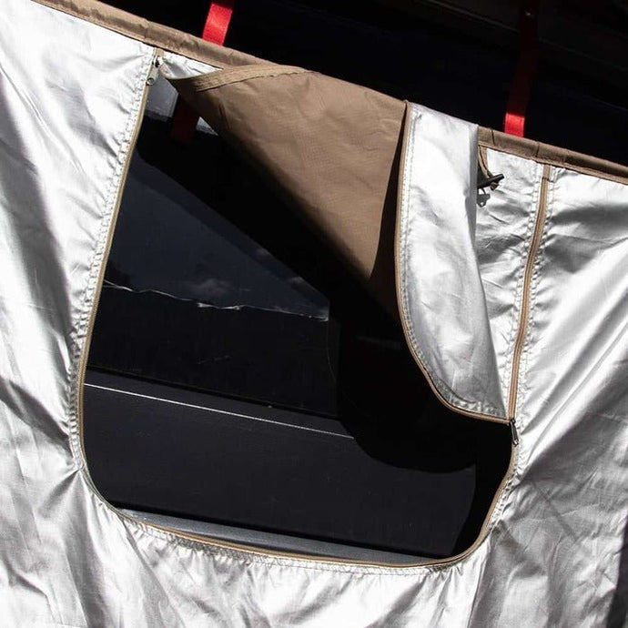 KickAss Premium Shower Awning w/ Roof & LED Light