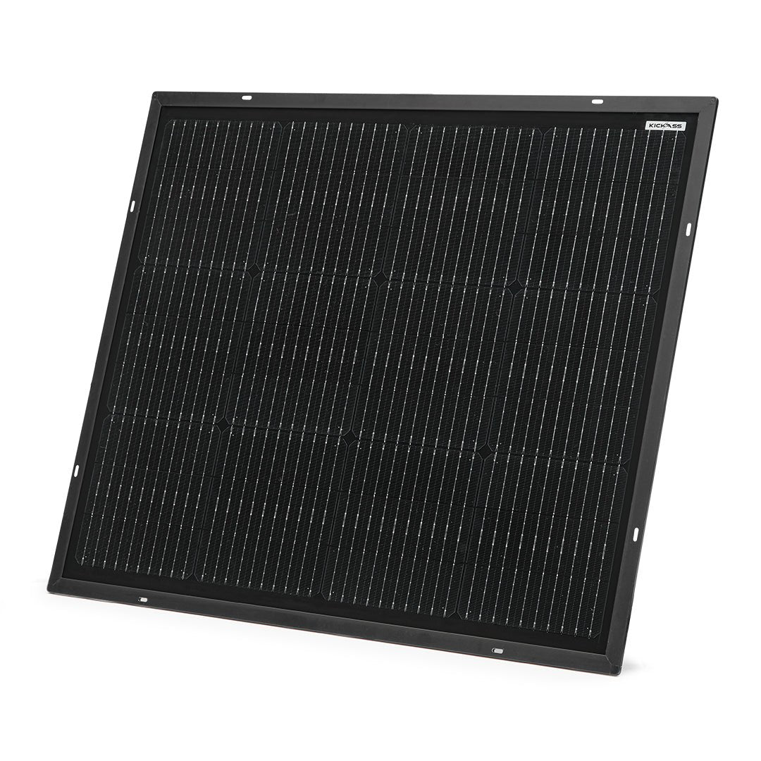KickAss 12V 80W Ultra Slim Fixed Glass Solar Panel