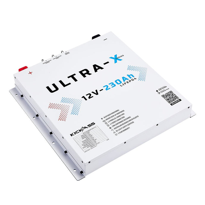 KickAss Ultra-X 12V 230Ah Smart Lithium Slimline Battery