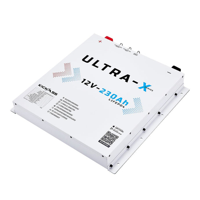 KickAss Ultra-X 12V 230Ah Smart Lithium Slimline Battery