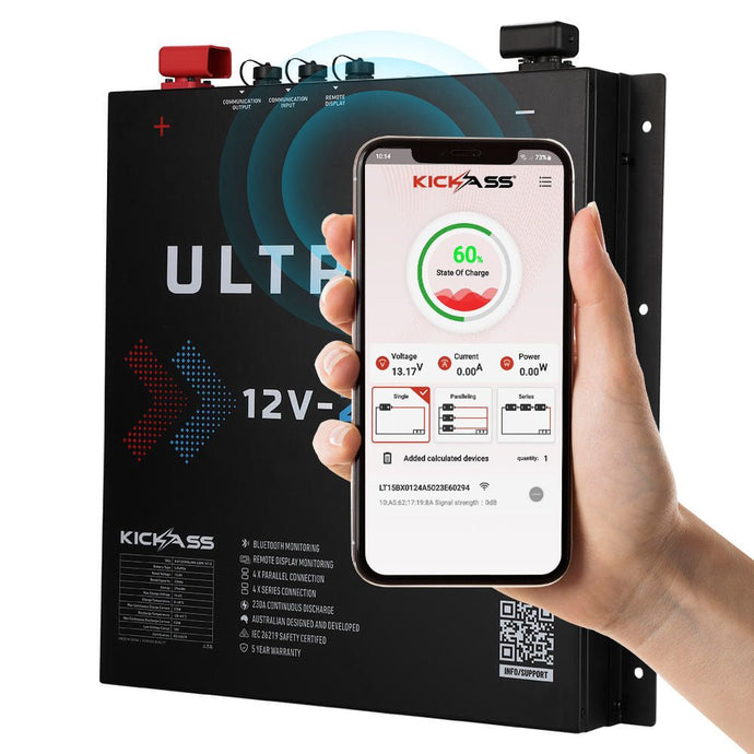 KickAss Ultra-X 12V 230Ah Smart Lithium Slimline Battery