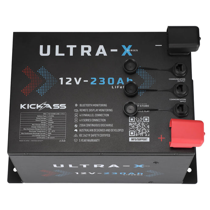 KickAss Ultra-X 12V 230Ah Compact Lithium Battery