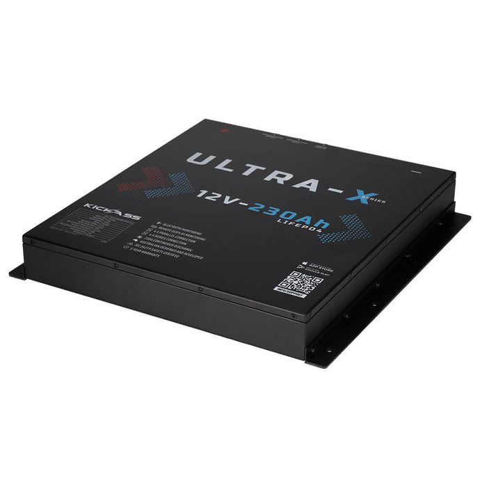KickAss Ultra-X 12V 230Ah Smart Lithium Slimline Battery