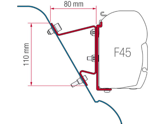 Fiamma Kit Sprinter H3 - Sprinter H3 Westfalia - VW Crafter H3 (98655-591)