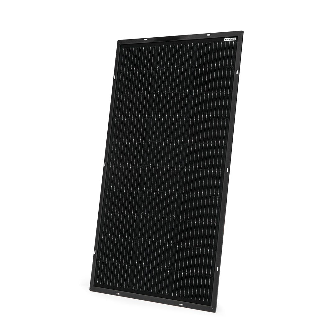 KickAss 12V 110W Ultra Slim Fixed Glass Solar Panel
