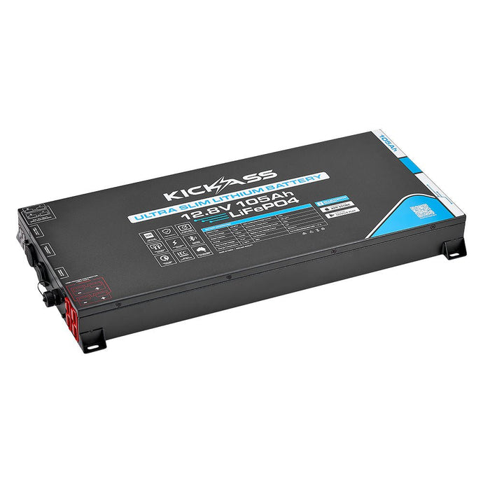 KickAss 12V 105Ah Ultra Slimline Lithium Battery